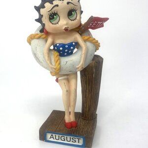 Vintage 2005 Betty Boop / The Danbury Mint / August Calendar Figurine Swim Suit